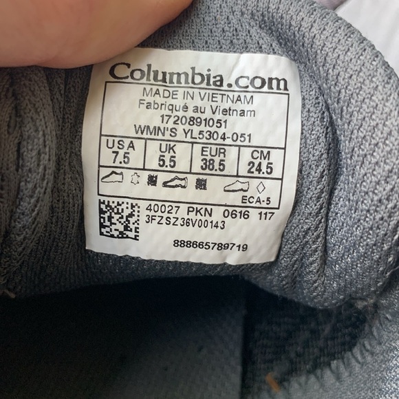 Columbia omnigrip techlite hiking sneakers size 7.5 - Picture 7 of 10